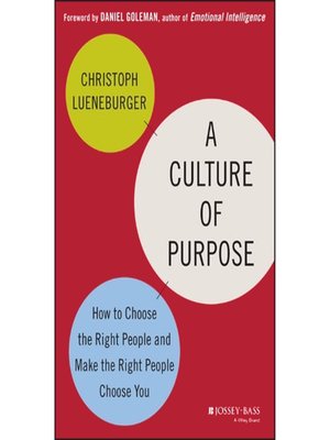 cover image of A Culture of Purpose